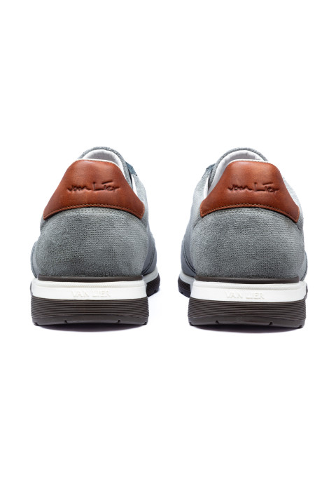 Grijs blauw suède Positano sneaker