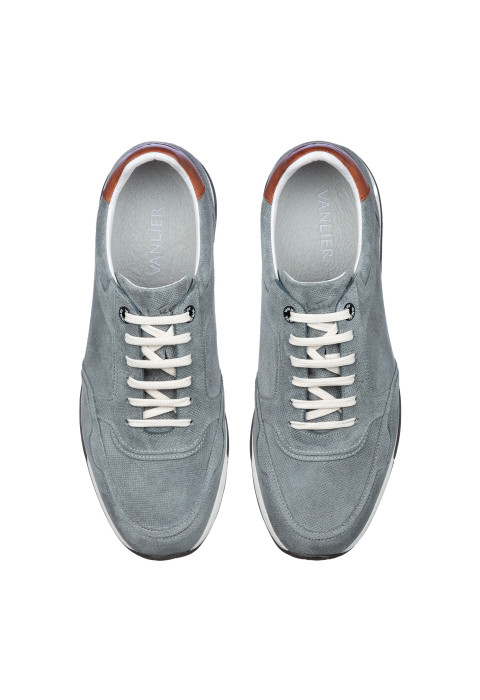 Grijs blauw suède Positano sneaker