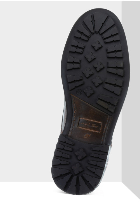 Bruin cognac gladleren Fritz boot