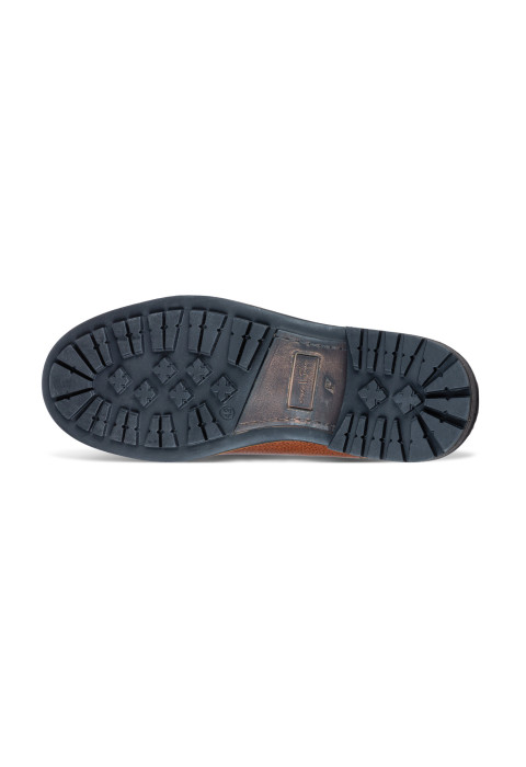 Bruin cognac gladleren Fritz chelsea boot