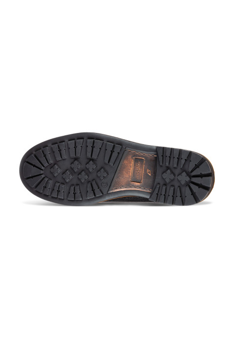 Zwart gladleren Fritz Chelsea boot