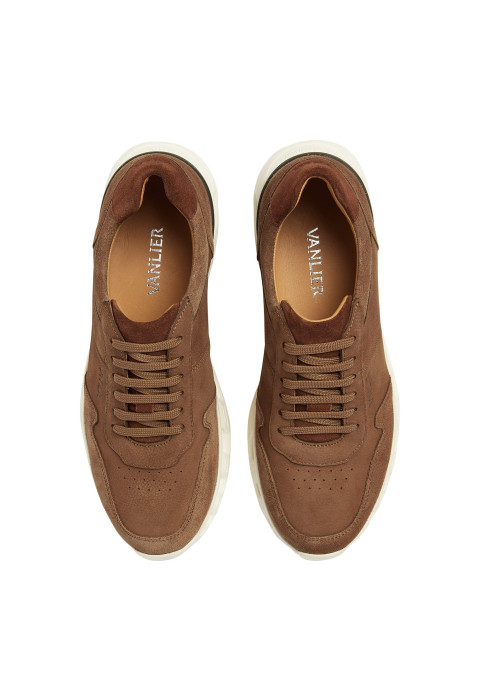 Cognac combi Orlando sneaker