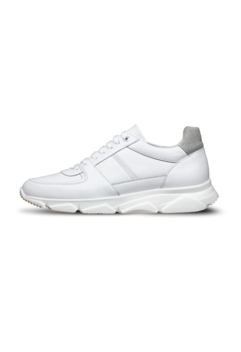 Wit gladleren Luca sneaker