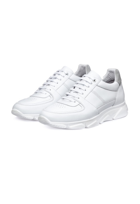 Wit gladleren Luca sneaker
