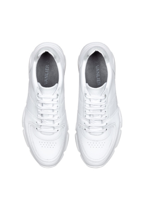 Wit gladleren Luca sneaker