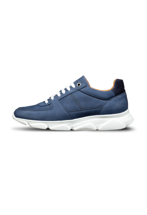 Blauw nubuck Luca sneaker
