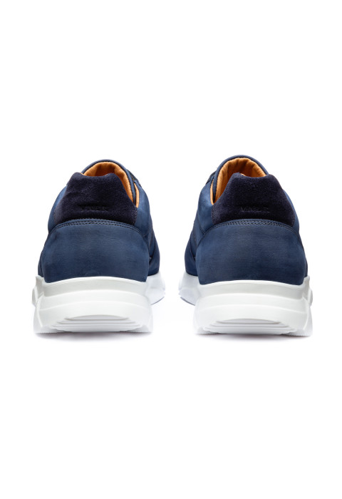 Blauw nubuck Luca sneaker