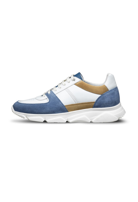 Wit blauw combi Luca sneaker