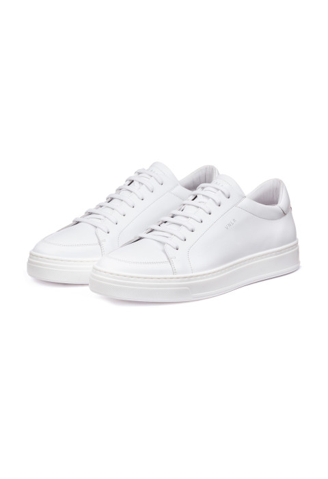 Wit gladleren Barossa sneaker