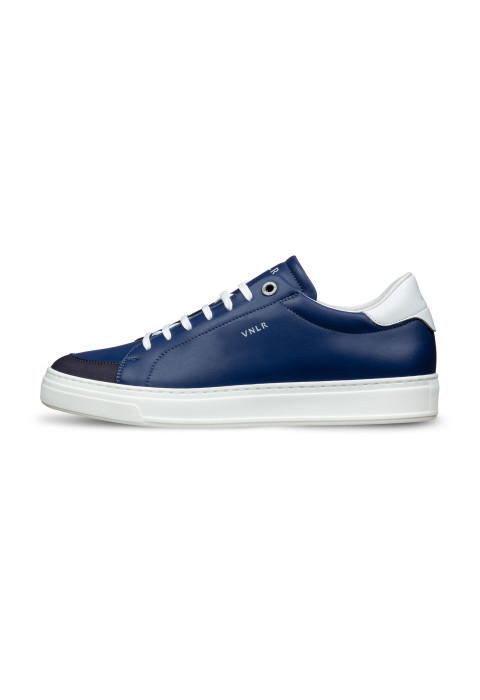 Blauw gladleren Barossa sneaker