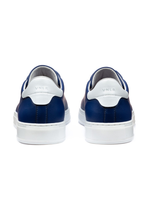 Blauw gladleren Barossa sneaker
