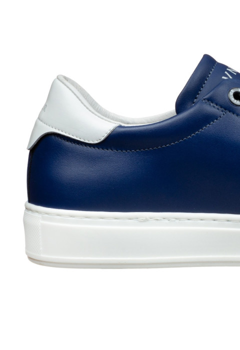 Blauw gladleren Barossa sneaker