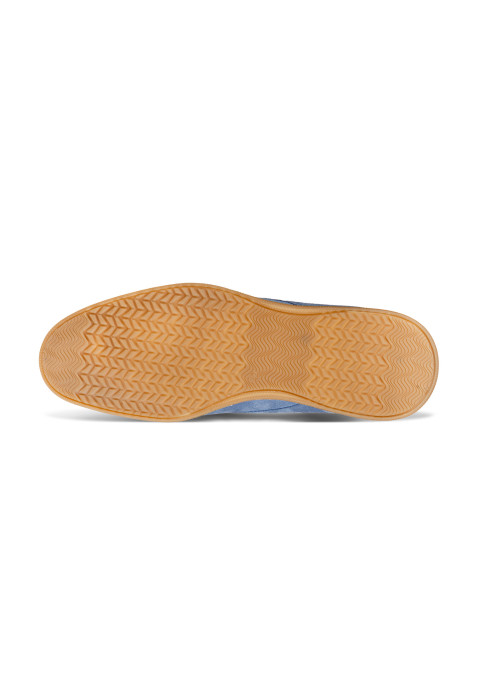 Licht blauw suède Ticino halfhoge veterschoen