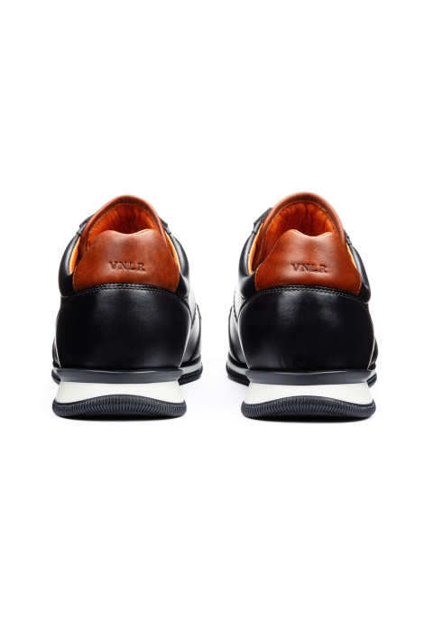 Navy gladleren Magnus sneaker