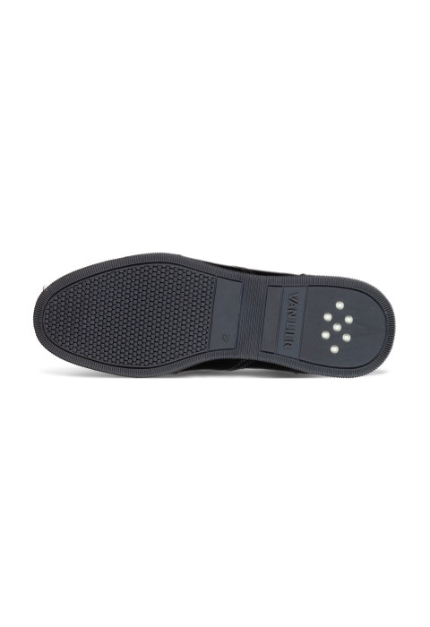 Zwart gladleren Magnus sneaker