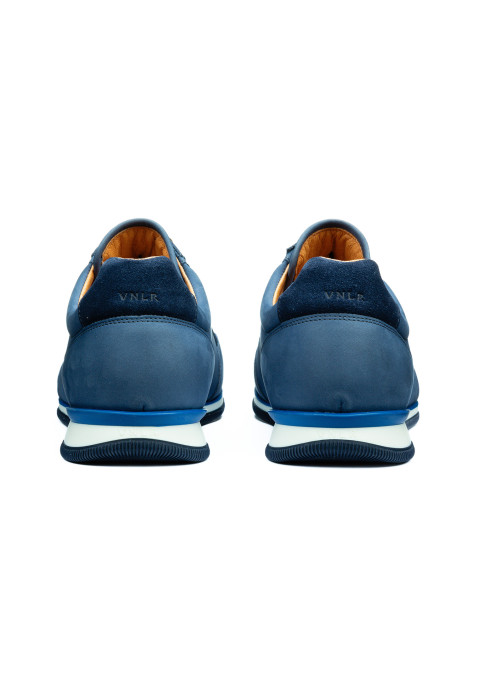 Blauw nubuck Magnus sneaker
