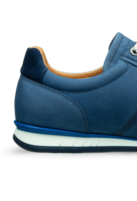 Blauw nubuck Magnus sneaker