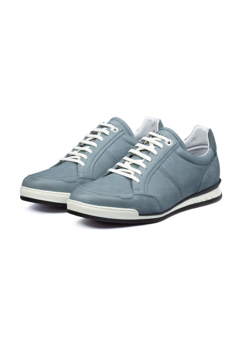 Grijs blauw nubuck Magnus sneaker