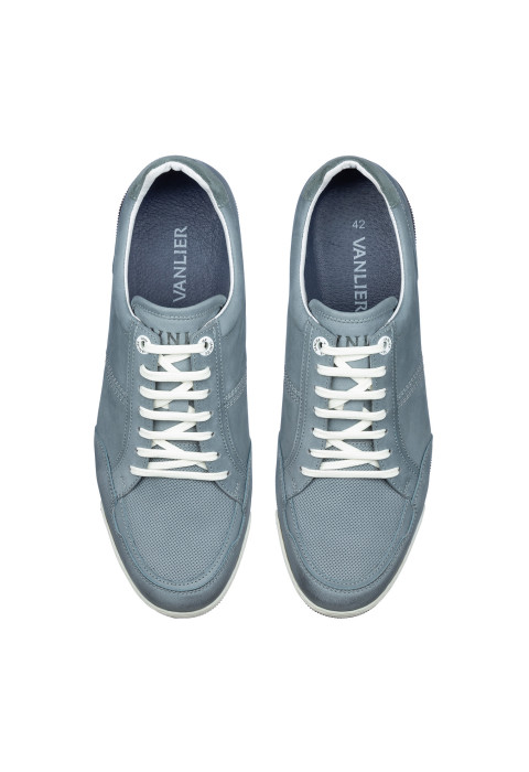 Grijs blauw nubuck Magnus sneaker