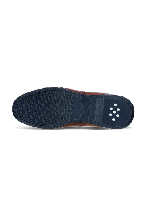 Licht cognac gladleren Magnus sneaker