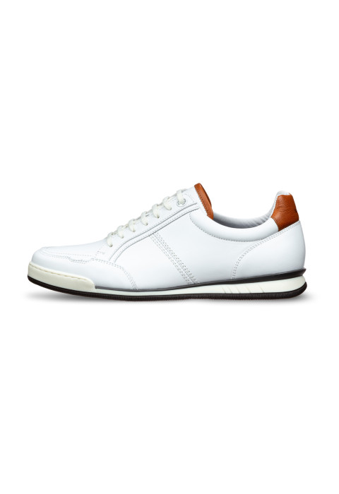Wit gladleren Magnus sneaker