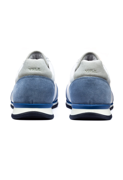 Wit combi gladleren Magnus sneaker