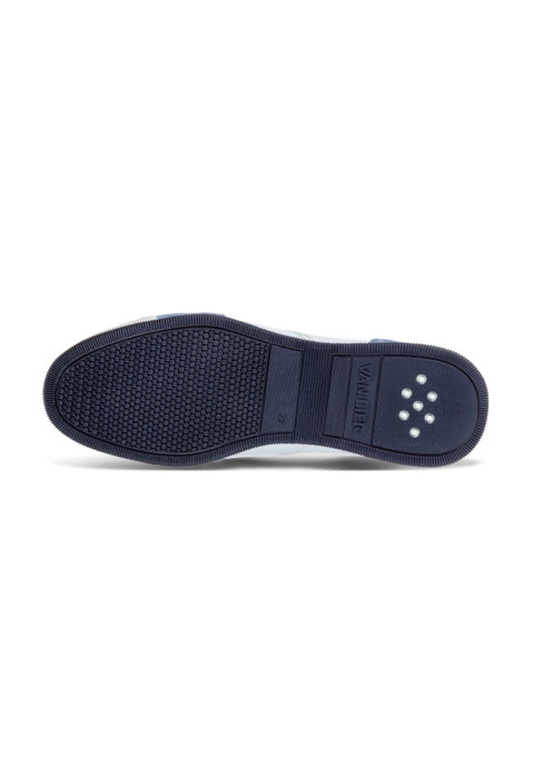 Wit combi gladleren Magnus sneaker