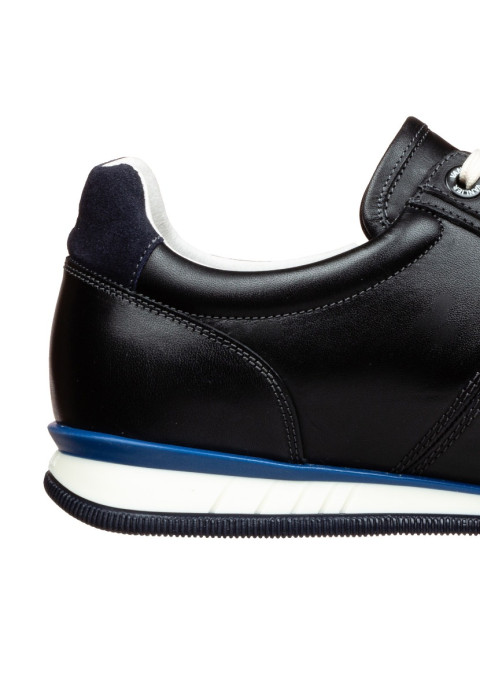 Navy gladleren Magnus sneaker