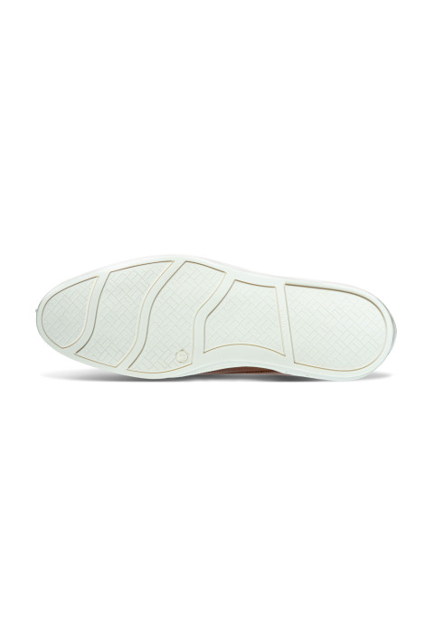 Bruin cognac gladleren Lugano veterschoen