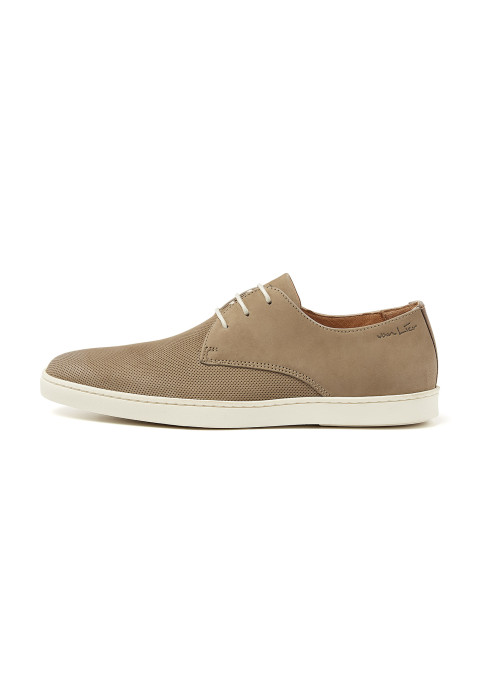 Taupe nubuck Lugano veterschoen