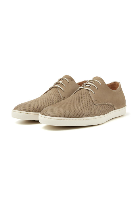 Taupe nubuck Lugano veterschoen