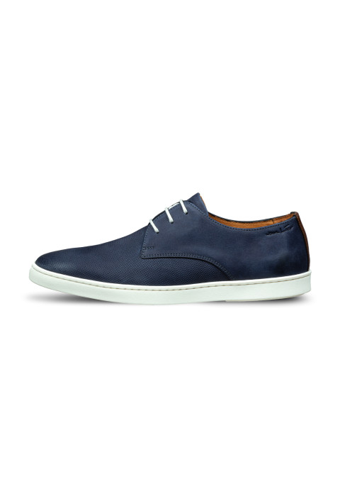 Navy nubuck Lugano veterschoen