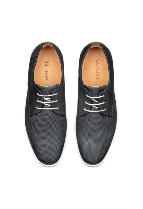 Antraciet grijs nubuck Lugano veterschoen