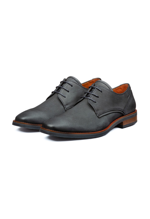 Antraciet grijs nubuck Amalfi veterschoen