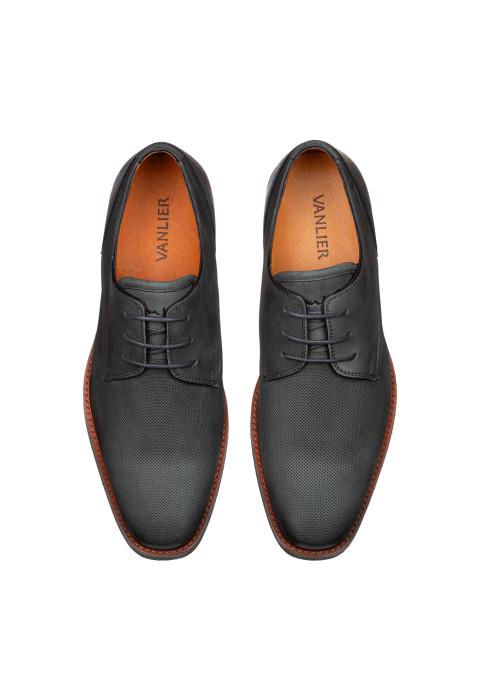 Antraciet grijs nubuck Amalfi veterschoen