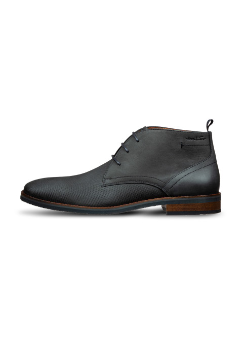 Antraciet grijs nubuck Amalfi halfhoge veterschoen