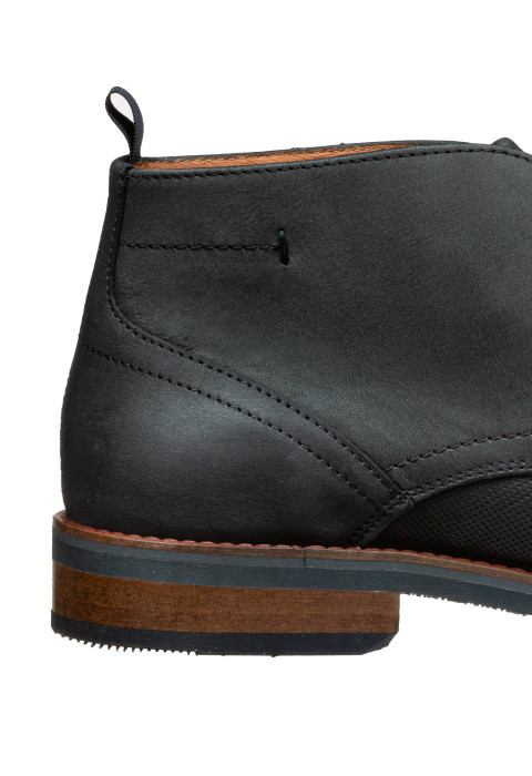 Antraciet grijs nubuck Amalfi halfhoge veterschoen