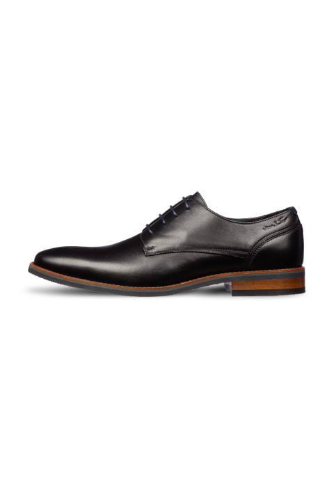 Zwart gladleren Amalfi veterschoen