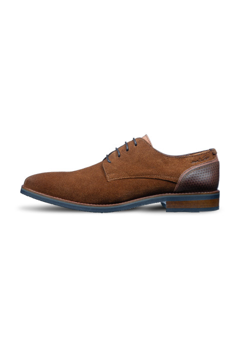 Cognac suède Amalfi veterschoen