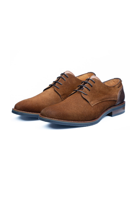 Cognac suède Amalfi veterschoen