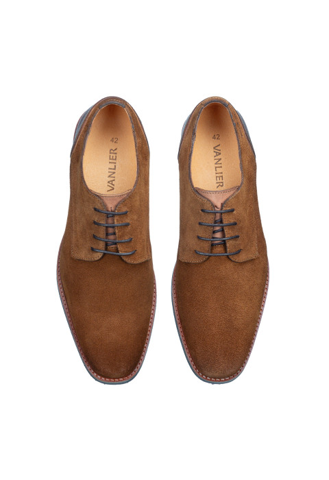 Cognac suède Amalfi veterschoen