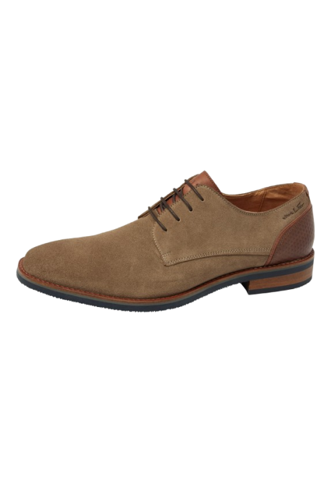 Taupe suède Amalfi veterschoen
