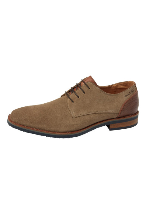 Taupe suède Amalfi veterschoen