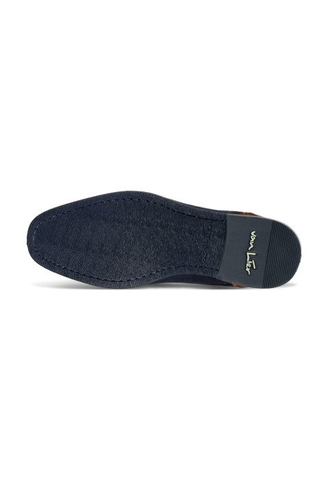 Blauw suède Amalfi veterschoen