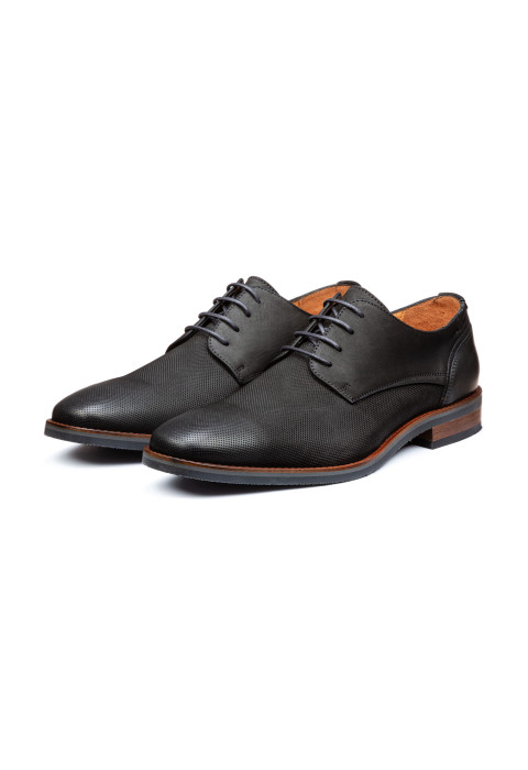 Antraciet grijs nubuck Amalfi veterschoen