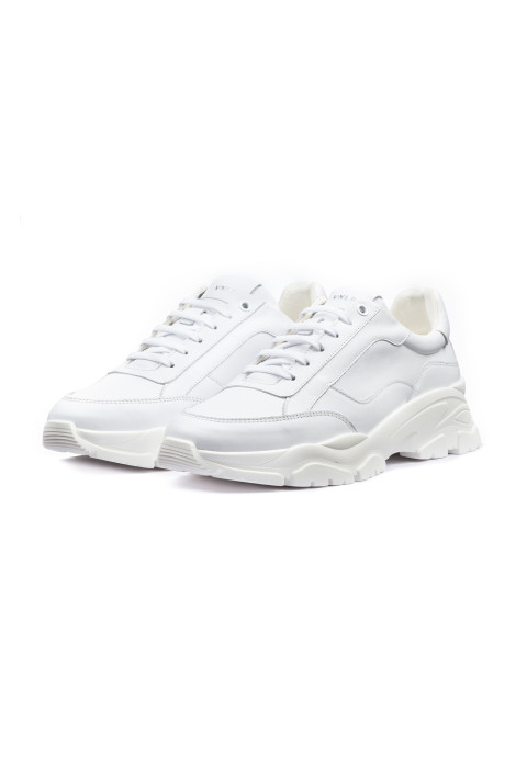 Wit gladleren Raptor sneaker