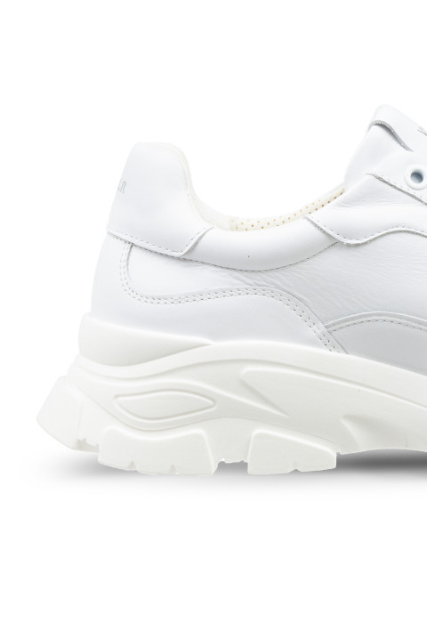 Wit gladleren Raptor sneaker