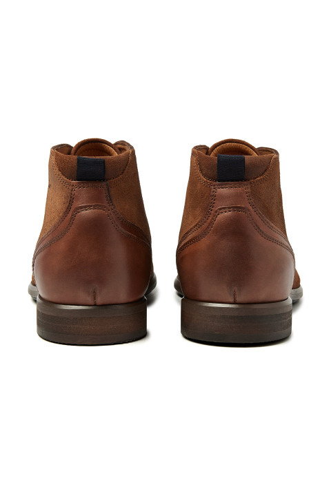 Bruin cognac suède Erasmo veterschoen