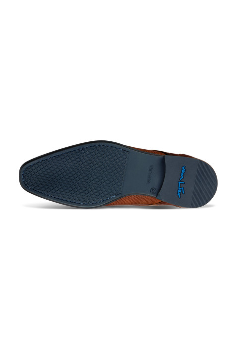 Licht cognac gladleren Erasmo veterschoen
