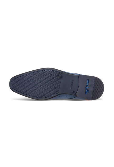 Blauw nubuck Erasmo veterschoen